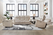 Parker Living Easton - Steamboat Brown Zero Gravity Power Reclining Tilt Console Loveseat P3
