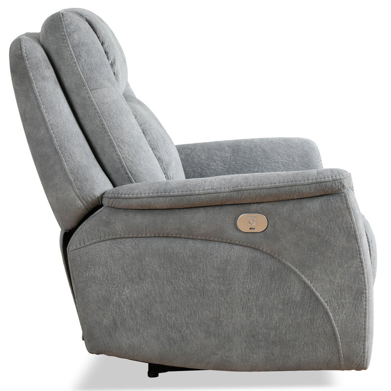 Parker Living Linus - Hudson Grey Power Reclining Sofa Loveseat and Recliner