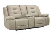 Parker Living Caldwell - Tahoe Fog Power Reclining Sofa and Loveseat