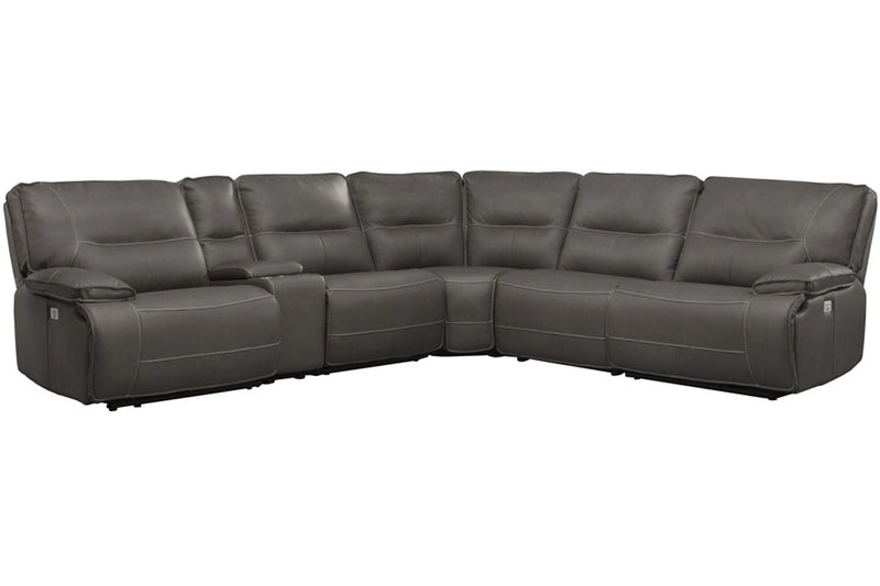 Parker Living Spartacus 6 Piece Modular Power Reclining Sectional with Power Adjustable Headrests