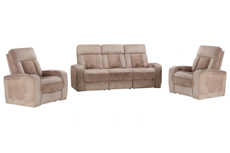 Parker Living Equinox Power Reclining Sofa and Two Recliners