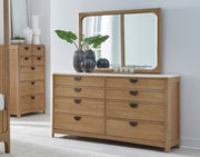 Parker House Escape - Bedroom King Panel Bed 2 Nightstands Dresser with Mirror and Chest
