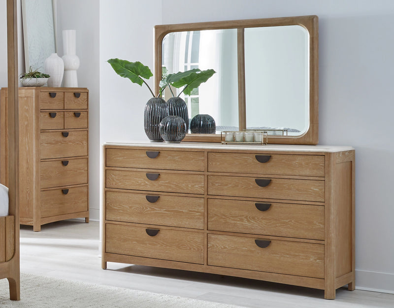Parker House Escape - Bedroom King Panel Bed 2 Nightstands Dresser with Mirror and Chest