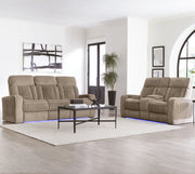 Parker Living Equinox Power Reclining Sofa with Drop Down Table