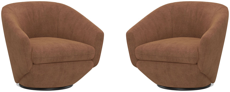 Parker Living The Twist - Elise Rust Swivel Chair Two Pack