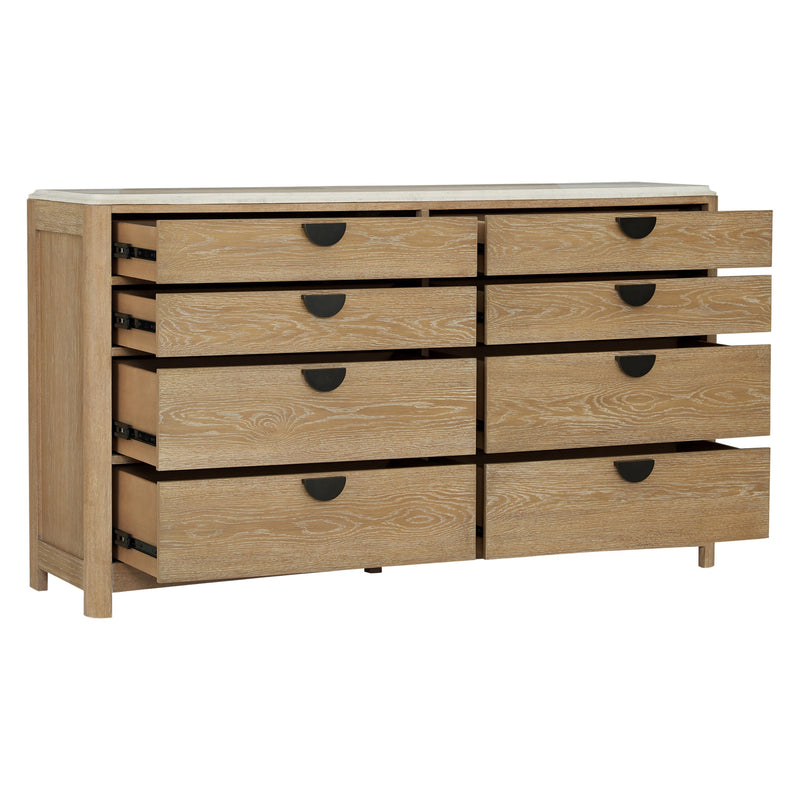 Parker House Escape - Bedroom King Panel Bed 2 Nightstands and Dresser with Mirror