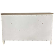 Parker House Americana Modern Bedroom King Shelter Bed with 2 Nightstands and Dresser with Mirror