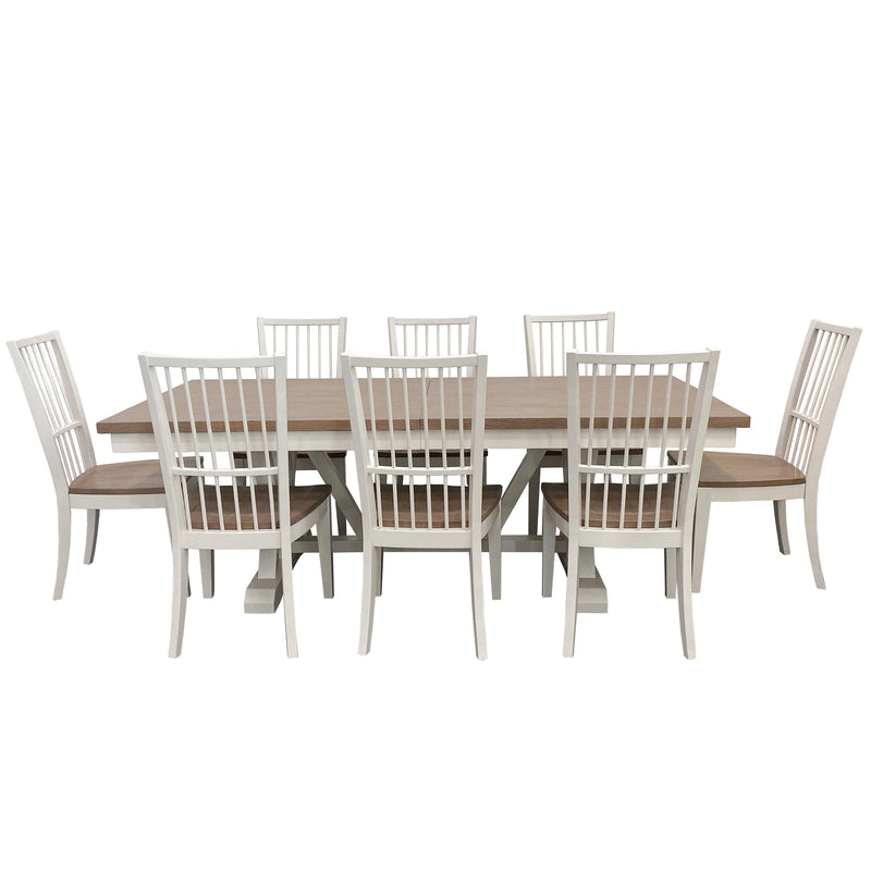 Parker House Americana Modern Dining 88 inch Trestle Extendable Dining Table