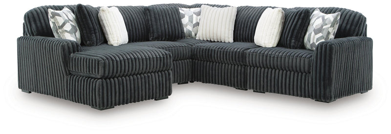Midnight-Madness Sectional with Chaise