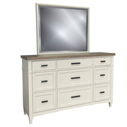 Parker House Americana Modern Bedroom Queen Platform Bed 2 Nightstands Dresser with Mirror and Chest