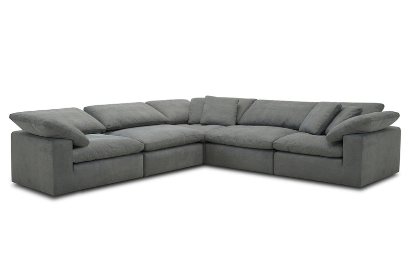 Parker Living Exhale - Mathis Thunder 5 Piece Modular Sectional