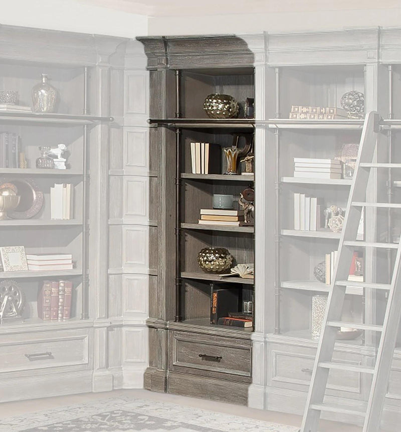 Parker House Gramercy Park Museum Bookcase Extension in Vintage Burnished Smoke