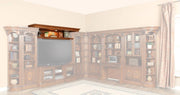 Parker House Huntington Exp. Bridge, Shelf and Backpanel in Vintage Pecan