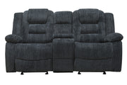 Parker Living Bolton - Misty Storm Glider Reclining Console Loveseat