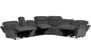 Parker Living Alpine - Airy Midnight 6 Piece Zero Gravity Power Reclining Sectional with Power Adjustable Headrests
