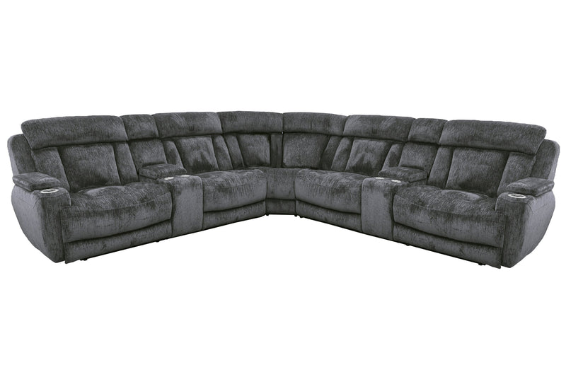 Parker Living Dalton 7 Piece Modular Power Reclining Sectional with Power Adjustable Headrests