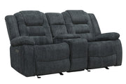 Parker Living Bolton - Misty Storm Manual Reclining Sofa and Loveseat