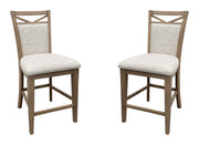 Parker House Americana Modern Dining Upholstered Counter Chair Two Pack