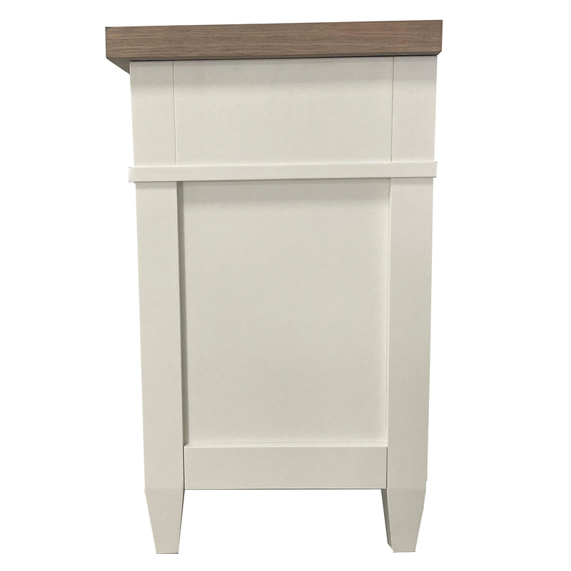 Parker House Americana Modern Bedroom 3 Drawer Nightstand with Charging Station