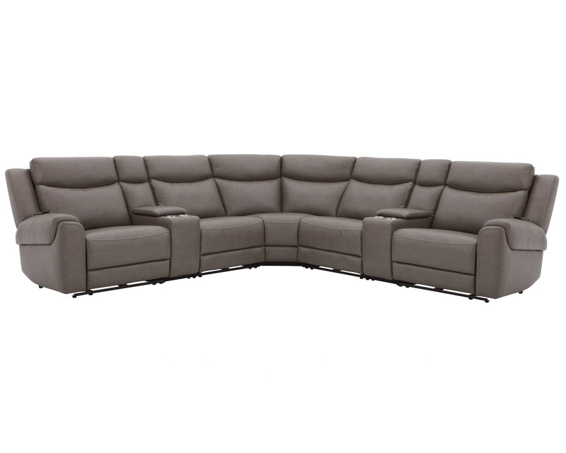 Parker Living Momentum 7 Piece Modular Power Reclining Sectional with Power Adjustable Headrests