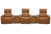 Parker Living Phoenix Zero Gravity Power 3 Seat Home Theater Seating with 2 Wedges and Immersive Audio
