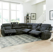 Parker Living Dalton 6 Piece Modular Power Reclining Sectional with Power Adjustable Headrests