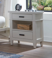 Parker House Americana Modern Bedroom Queen Shelter Bed 2 Nightstands and Dresser with Mirror