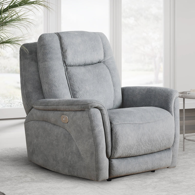 Parker Living Linus - Hudson Grey Power Reclining Sofa and Two Recliners