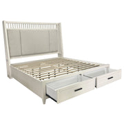 Parker House Americana Modern Bedroom Queen Shelter Bed 2 Nightstands Dresser with Mirror and Chest