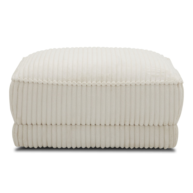 Parker Living Utopia - Mega Ivory Ottoman with Casters