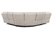 Parker Living Easton - Steamboat Brown 6 Piece Zero Gravity Power Reclining Sectional with Power Adjustable Headrests