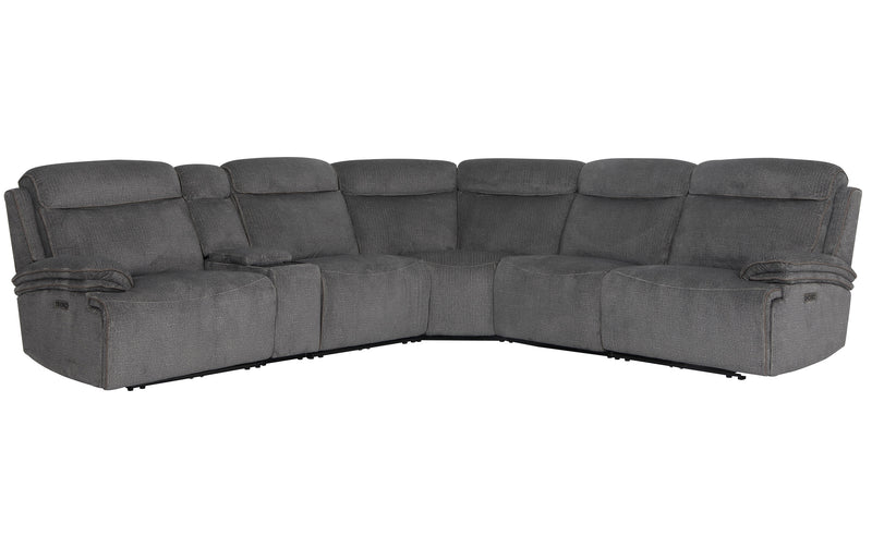 Parker Living Alpine - Airy Midnight 6 Piece Zero Gravity Power Reclining Sectional with Power Adjustable Headrests