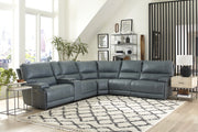 Parker Living Whitman - Powered By Freemotion 6 Piece Modular Power Reclining Sectional with Power Adjustable Headrests