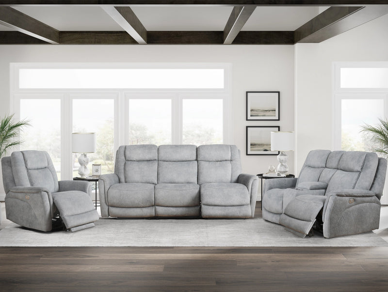 Parker Living Linus - Hudson Grey Zero Gravity Power Reclining Sofa