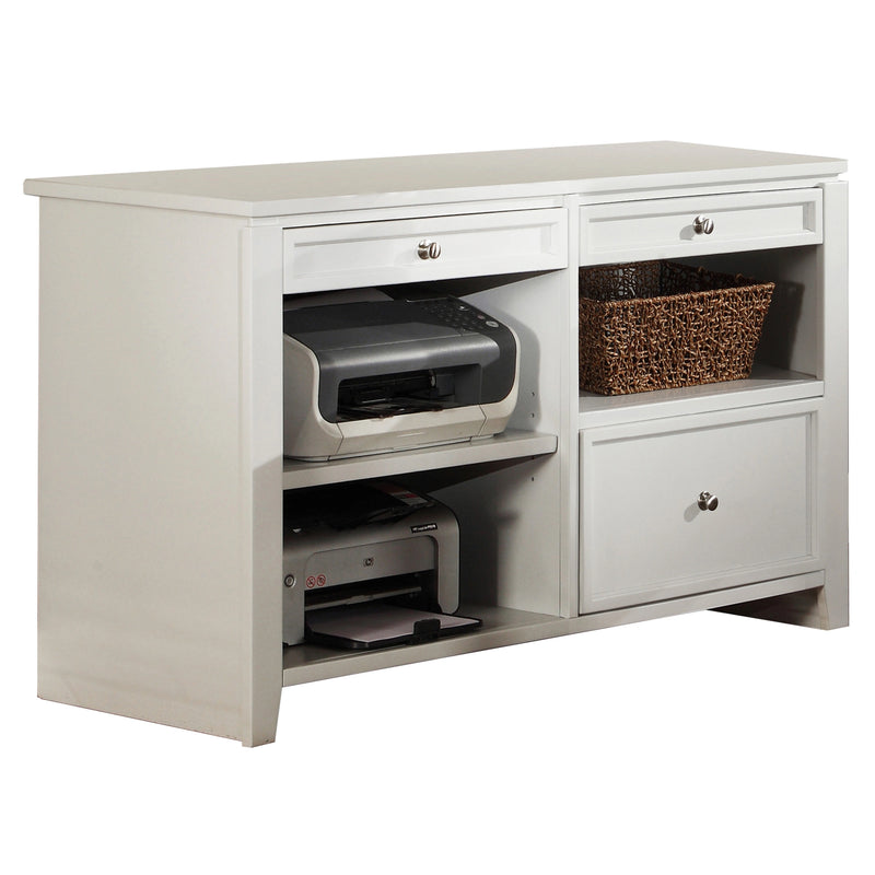 Parker House Boca L Shape Desk with File Credenza and Hutch