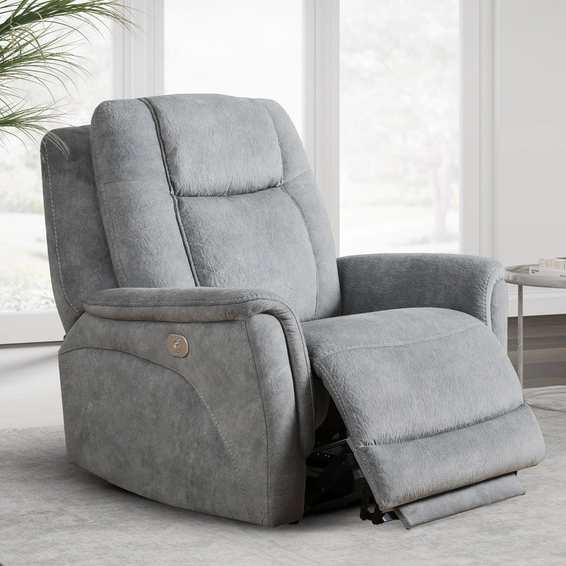 Parker Living Linus - Hudson Grey Power Reclining Sofa and Two Recliners