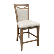 Parker House Americana Modern Dining Island Counter Height Table with 8 upholstered chairs