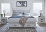 Parker House Americana Modern Bedroom 3 Drawer Nightstand with Charging Station