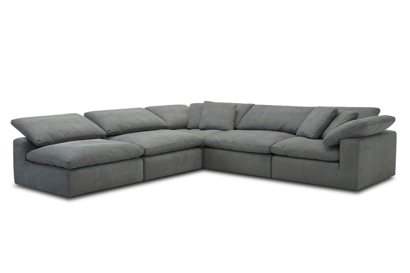 Parker Living Exhale - Mathis Thunder 5 Piece Modular Sectional
