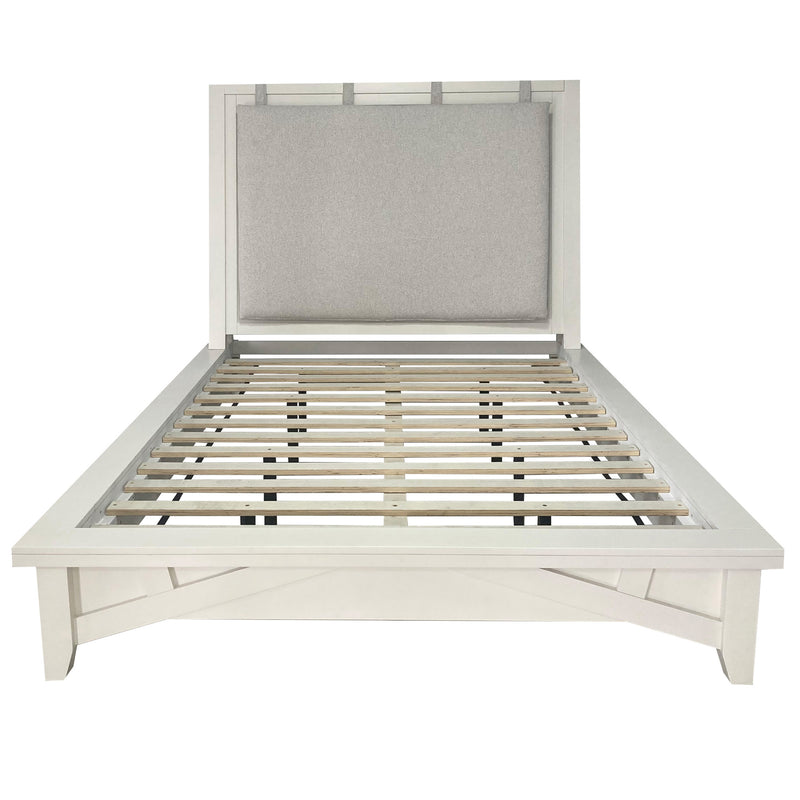 Parker House Americana Modern Bedroom King Platform Bed 2 Nightstands Dresser with Mirror and Chest