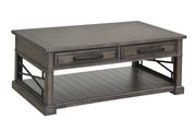 Parker House Sundance - Smokey Grey Cocktail Table with 2 End Tables and Console Table with 3 Stools
