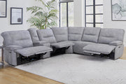 Parker Living Gladiator 6 Piece Modular Power Reclining Sectional with Power Adjustable Headrests