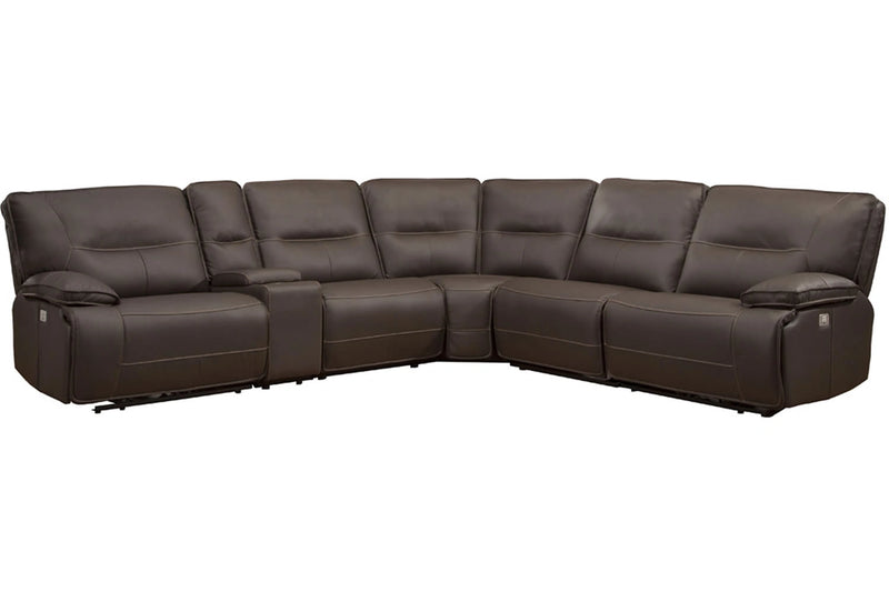 Parker Living Spartacus 6 Piece Modular Power Reclining Sectional with Power Adjustable Headrests