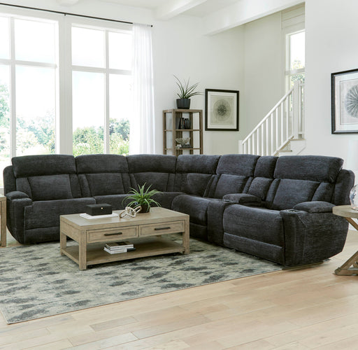 Parker Living Dalton 6 Piece Modular Power Reclining Sectional with Power Adjustable Headrests