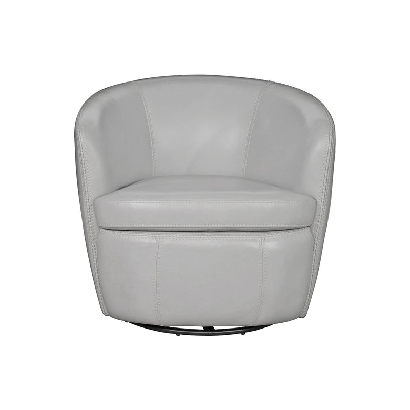 Parker Living Barolo 100% Italian Leather Swivel Club Chair