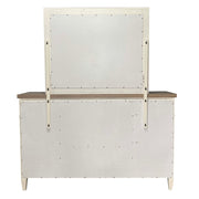 Parker House Americana Modern Bedroom King Platform Bed 2 Nightstands and Dresser with Mirror