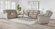Parker Living Penfield - Frappe Zero Gravity Power Reclining Sofa with Heat Massage and Speaker P3