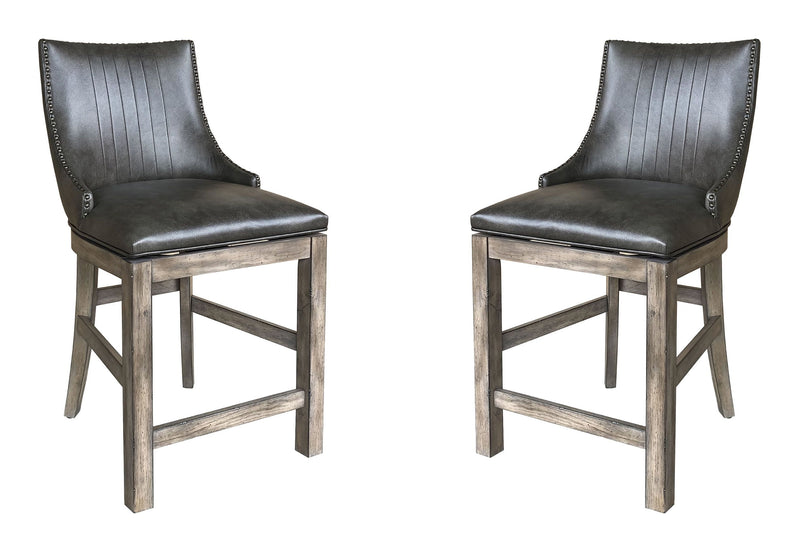Parker House Lodge Dining Swivel Counter Sling Chair Two Pack