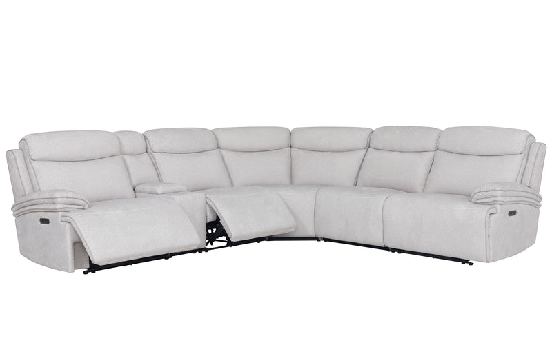 Parker Living Alpine - Airy Midnight 6 Piece Zero Gravity Power Reclining Sectional with Power Adjustable Headrests