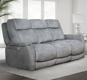 Parker Living Linus - Hudson Grey Power Reclining Sofa and Two Recliners